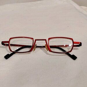Theo xxp 97 Belgium Vintage Steampunk Rectangle Eyeglasses